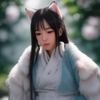 信息核验台文献核查专员孙静怡的职业照，女性，坐于书桌前翻阅资料，神情认真